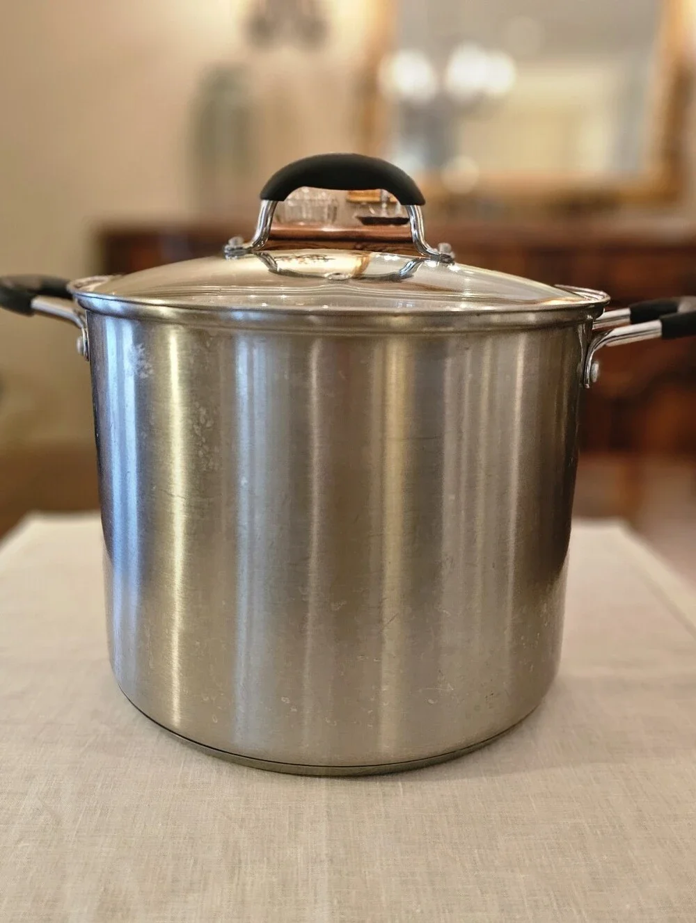 Hamilton Beach 9 Qt Stainless Steel Stock Pot w Lid Large Soup Chili Seafood Pot